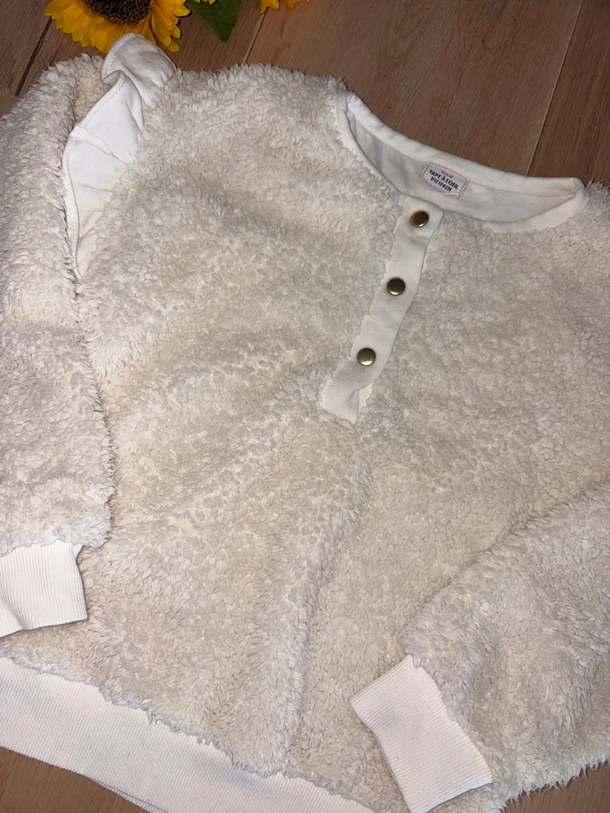 Beige / cream thick sweater Tape à l’üeil size 8 years – photo 2